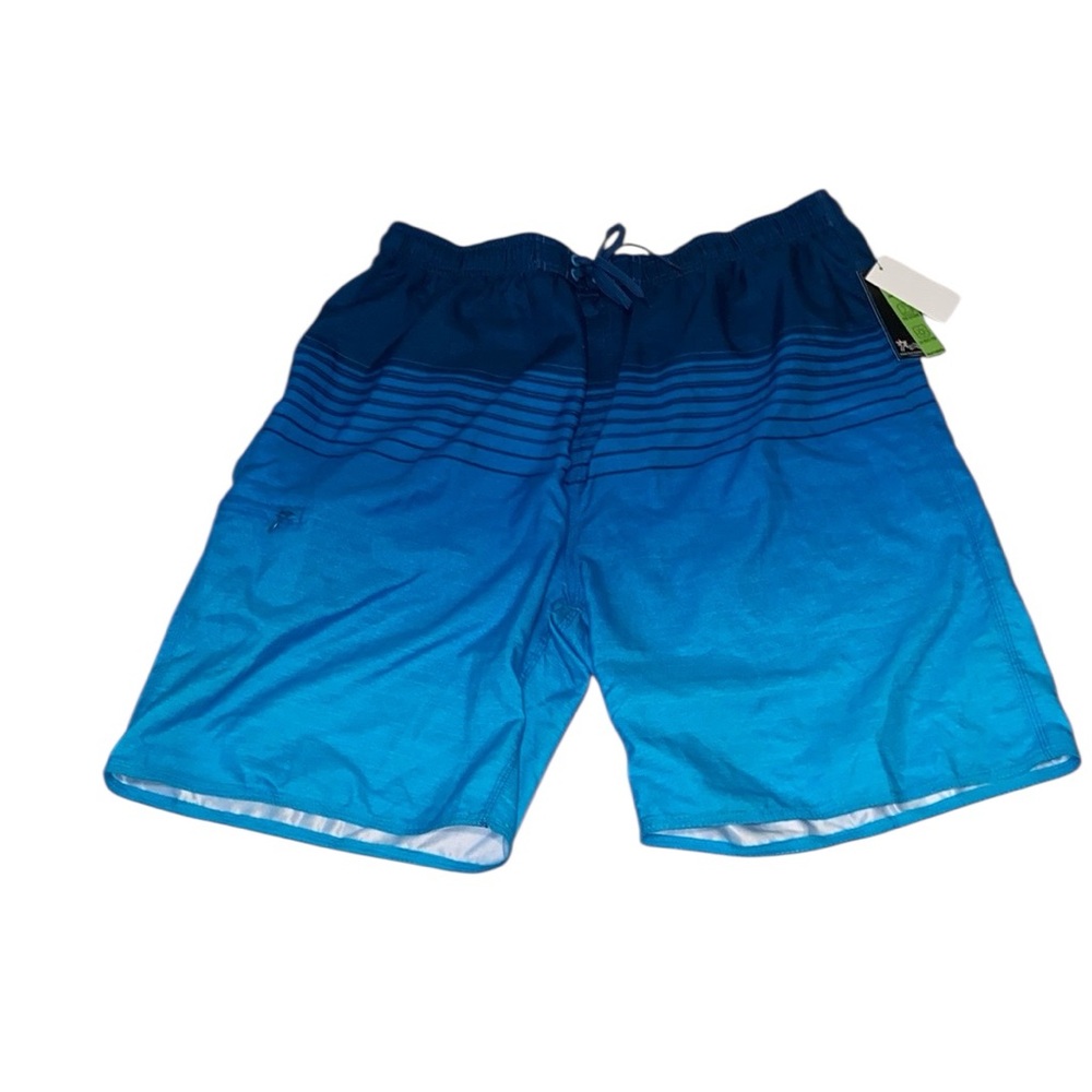 Burnside XL Blue and Gray Men’s Swim Shorts NWT